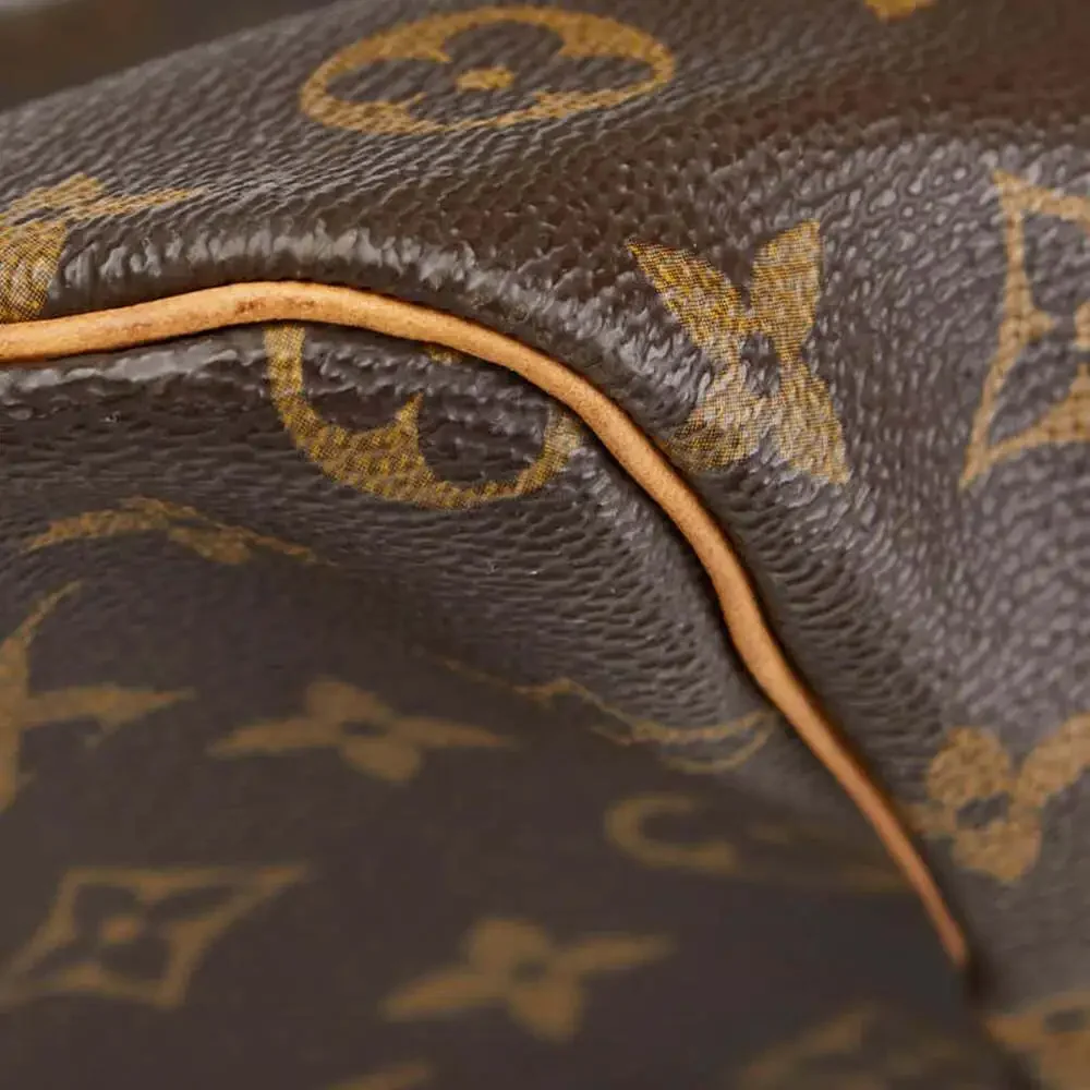 LOUIS VUITTON Brown Monogram Leather Keepall 60 Boston Bag - Picture 7 of 13